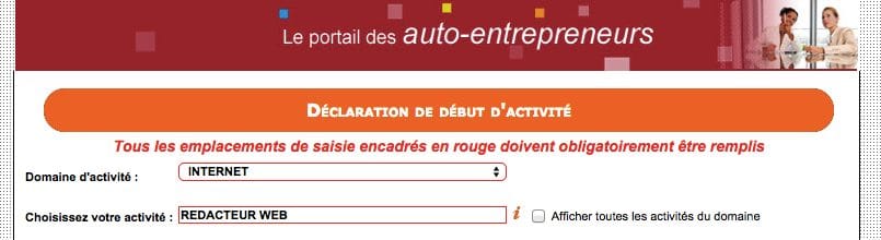 blog auto entrepreneur REDACTEUR WEB